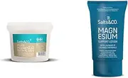 Salts & Co. Pure Magnesium Flakes Bath Salts & Magnesium Support Lotion Bundle