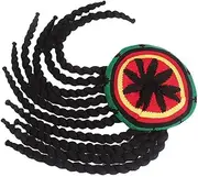 AMLESO Reggae Jamaican Rasta Hat Dreadlocks Wig Caribbean Beret Cap Fancy