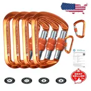 Lightweight 30kN Locking Climbing Carabiners – Safe & Reliable Outdoor Gear