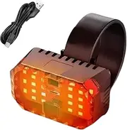 Cycle Light - Bright USB Rechargeable Cycle Flashlight Light | Digital Battery Display 120 Degree Floodlight Coverage Riding Gear for Women Men Cyclists Sports Athletes