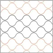 Pantograph Quilting Wavy Grid Quilt Pattern Longarm Machine Bubble Wrap Design