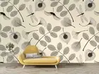 3D Leaves Dragonfly Wallpaper Wall Mural Removable Self-adhesive 10
