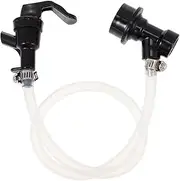 Amosfun 3pcs Quality Ball Lock Disconnect Keg Stainless Clamp Flexible Hose Beer Filter Keg Assembly Assembly Liquid Disconnect Line Ideal for Wedding