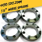 Four 1.5" 4x110 Wheel Spacers 12x1.25 for Yamaha Viking Wolverine YXZ1000R