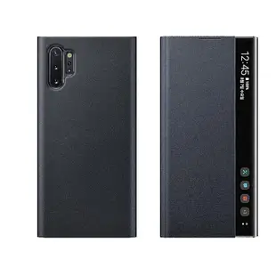 【熱賣精選】三星note10 手機殼 note10+智能休眠鏡面保護皮套 note10plus翻蓋掀蓋保護套 note10+5g全包