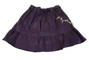 JACADI Girl's Rayonne Purple Corduroy Skirt With Detailing SZ 3 Years NWT $80