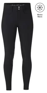 Kerrits 3-Season Tailored Knee Patch Breech-XL-Black