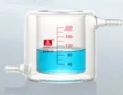Double Jacketed Beaker for Photocatalytic experiment reactor vessel 50ml to 2L
