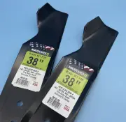 Maxpower 561513B 2 Blade Set for 38 in. MTD Cub Cadet Troy-Bilt 742-0473A 942