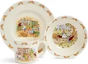 [Royal Doulton] Bunnykins Childrens Bowl, Plate and Mug Set (3-Pieces)