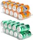 [2 Pack] Refrigerator Organizer Bins Can Dispenser Storage Holder, Soda Beverage