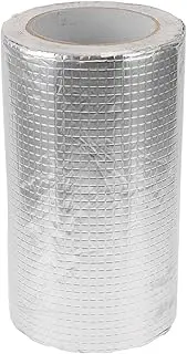 X AUTOHAUX 1 Roll Underbelly Tape Waterproof 16.40ftx7.87"x0.04" Flex Belly Tape for RV Mobile Home, Camper Travel Trailer, Tear Repair Patch Silver Tone