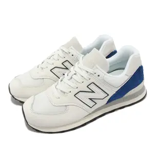 New Balance 休閒鞋 574 男鞋 女鞋 白 藍 麂皮 復古 經典 NB 紐巴倫 U574UI2-D