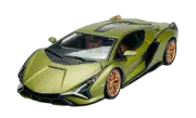 BBURAGO LAMBORGHINI SIAN FKP 37 GREEN 1:24 DIE CAST METAL MODEL NEW IN BOX 18cm