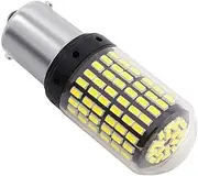 2X 1156 BA15S LED 144 SMD Canbus Yellow Car Brake Reverse Lamp Tail Light Bulb (White)