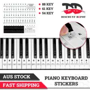 Universal Piano Learner Sticker 37 49 54 61 88 Key Note Music Keyboard Stickers