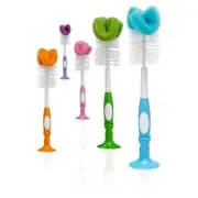Dr Brown's Bottle Cleaning Brush Blue Purple Pink Green Orange Baby Teat Nipple