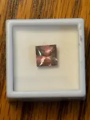 Color Change Square Zandrite - Purple-Pink 4.50ct 10mm x 10mm Gemstone
