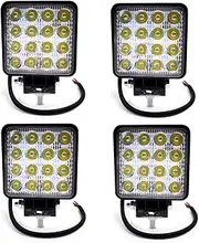 BeiLan LED Work Light Bar,48W 12V/24V Spotlights Car Off-road Light Auxiliary Worklight Waterproof LED Light Bar for Truck,Tractor,Car, ATV（4Pack）