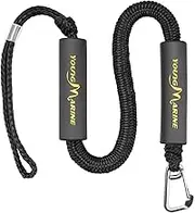 Young Marine Bungee Dock Lines, Bungee Shock Cords Bungee Docking Rope Mooring Rope for Boat,PWC,Jet ski,Pontoon,Kayak,Canoe,Power Boat,Watercraft (2PCS Black, 5 Feet with Spring Hook)