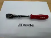 Snap-on Tools NEW RED 1/4" Drive Hard Grip Locking Flex Ratchet THLXD72R