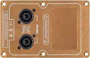 Stage Speaker Wiring Panel - Double 4-Core Speaker Jack Plate | Binding Post Terminal Cable Connector, Audio Amplifier Socket