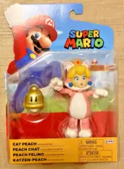 CAT PEACH Super Mario Jakks Pacific 4" Figure with Super Bell