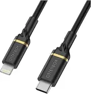 OtterBox Lightning to USB-C Cable Fast Charging Cable, Black Shimmer, 2 Meter Length