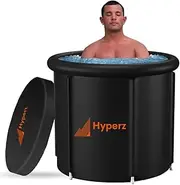 HYPERZ Portable Ice Bath for Cold Water Therapy Training, Athletes Recovery Tub, Cold Plunge tub (Black)