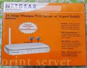 NETGEAR WGPS606 54 Mbps WIRELESS ROUTER PRINT SERVER 4port Switch NEW BOX SEALED