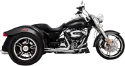 VANCE & HINES Chrome 4" Twin Slash Slip-On Mufflers 2017-2023 Freewheeler 16796