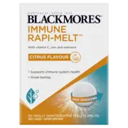 Blackmores Immune Rapi-Melt 60 Tablets - Citrus Flavour Immune System Health