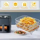 12Pcs Air Fryer Accessories 3 Layer Air Fryer Rack Stacking Air Fryer tiDpW