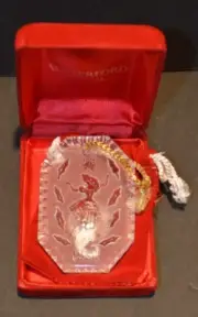 Waterford Crystal 1992 9 Ladies Dancing 12 Days of Christmas Tree Ornament Boxed