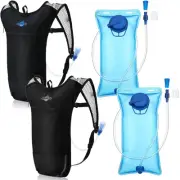 2 Pack Hydration Backpack Pack with 2l Water Bladder, Hydration Water Backpac...