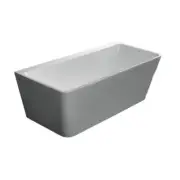 1500*750*600/1700*780*600mm Bath Tub Back to Wall Rectangle Acrylic