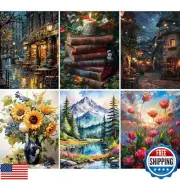 Hutarosl 6 Pack Paint by Number Adult-Canvas Paint by Numbers for Adults,Pain