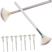 [BELLIFFY] Rose Gold Makeup Brush Set Pcs Fan-shaped Blush Brush for Face Esthetician Supplies