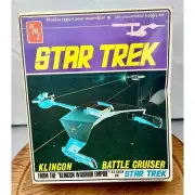 Vintage 1968 AMT Star Trek Klingon Battle Cruiser Model Kit Unassembled