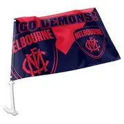 Melbourne Demons AFL CAR Flag includes Pole