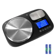 0.1g & 10kg/22lb Dual Platform Kitchen Scale with Two Precisions, Accumulatio...