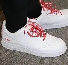 Supreme x Nike Air Force 1 Low 白色低幫休閒百搭板鞋公司級