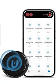 64GB Magnetic Voice Recorder, Voice Activated Recorder Device for Lectures