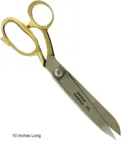 10" Tailor Scissors With Gold Handle (Pack of: 1) - SC76100