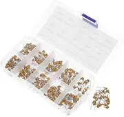 FIXOSHEE Capacitor Replacement Set Assorted Capacitor Assortment Kit High Temp Resistance