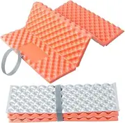 2PCS Folding Foam Mat Camping, Outdoor Foam Cushion, Waterproof Sitting Pad, Ultralight Hiking Sit Mat, Moisture-Proof Folding Seat Mat, Portable Foam Cushion for Camping Fishing Outdoor