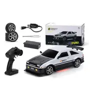 1:16 RC Drift Car, 25KM/H 2.4G 4WD High Speed RC Cars for Kids, with LED Lights, Extra Tires, Drift White
