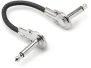 Hosa Guit Patch CBL Low-Profile R-Angle-Same 6In [New ]