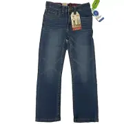 New Levi's 514 Straight Fit Boys Size 6 Regular Adjustable Waist With Stretch