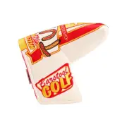 CMC Design Barstool Golf "The Turn" Blade Putter Headcover - White/Yellow/Red